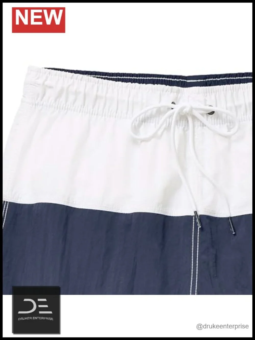 Quick Dry Classic Logo Tri-Block Swim Trunk